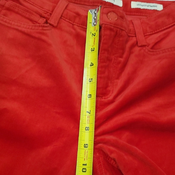 Nwot Jones New York Bold Red Velvet Feel Jeans - Picture 8 of 12